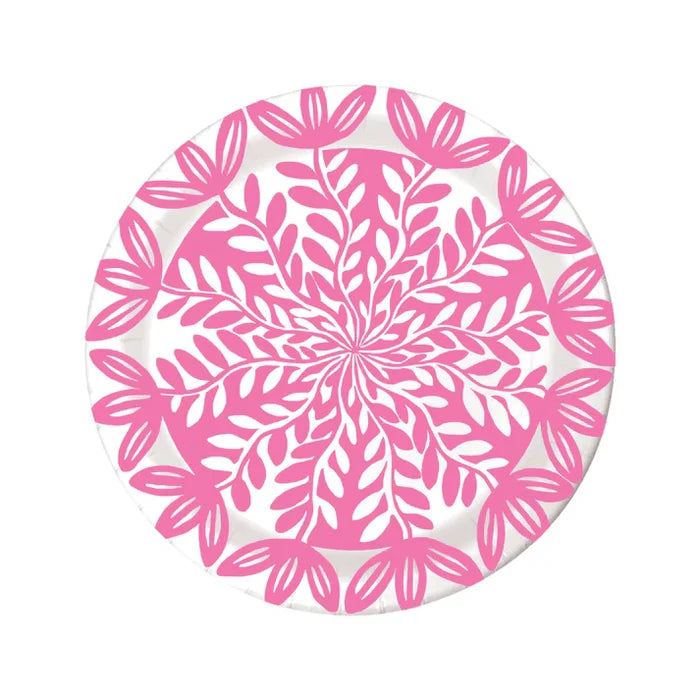 10" PINK HEAVY-DUTY PAPER PLATES