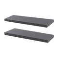 100cm Grey Modern Floating Shelves - Pack of Two