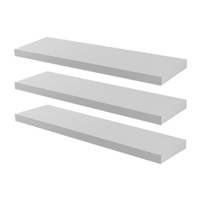 100cm Modern Floating Shelves - Pack of Three