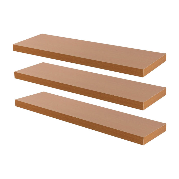 100cm Modern Floating Shelves - Pack of Three
