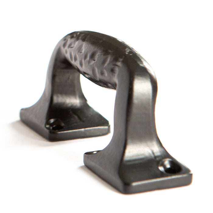 100mm Black Forged Barn Door Handle