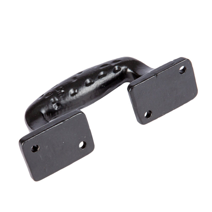 100mm Black Forged Barn Door Handle