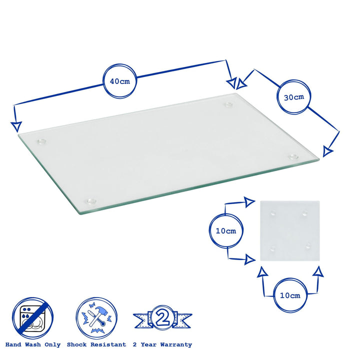 12pc 40cm x 30cm Black Glass Placemats & Coasters Set