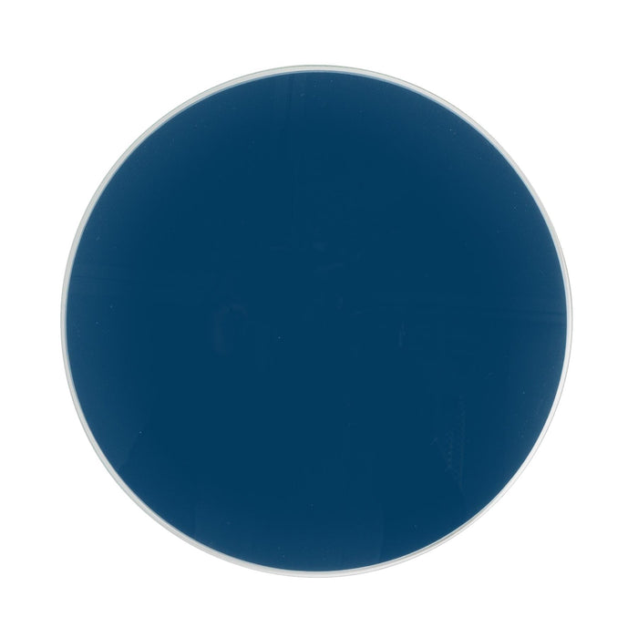 12pc Blue Round Glass Placemats & Square Coasters Set