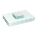 12pc White Glass Placemats & Coasters Set