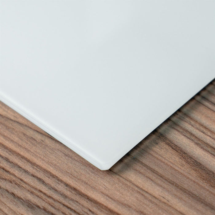 12pc White Glass Placemats & Coasters Set