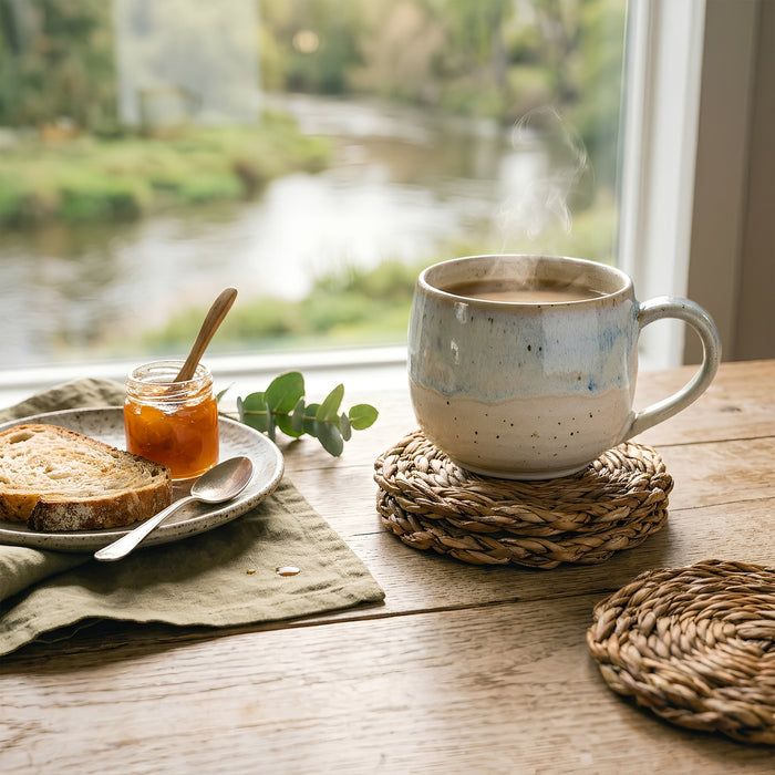 12pc Woven Seagrass Placemats & Coasters Set