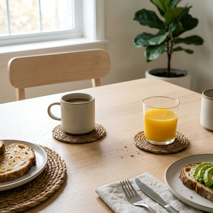 12pc Woven Typha Placemats & Coasters Set