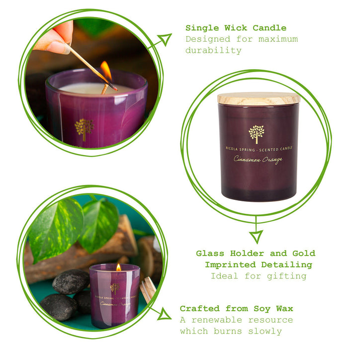 130g Cinnamon Orange Soy Wax Scented Candle