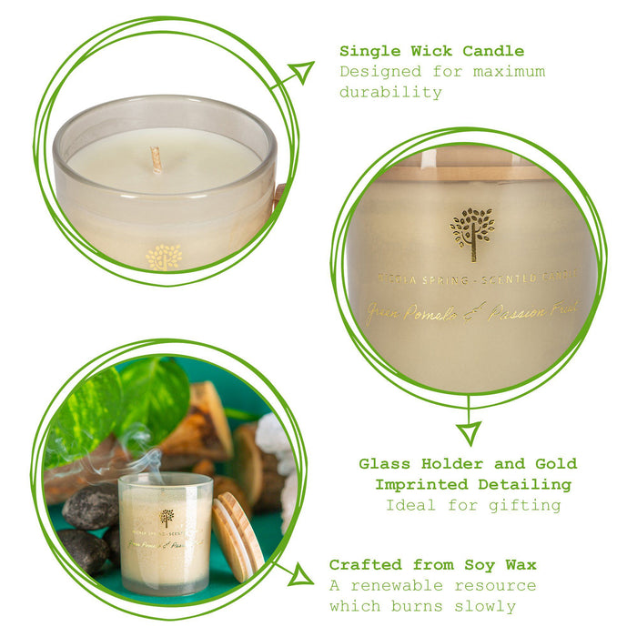 130g Green Pomelo & Passion Fruit Soy Wax Scented Candle