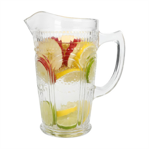 1.3L Amore Ribbed Glass Water Jug