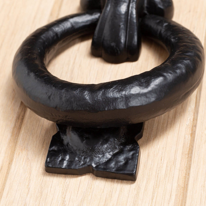 140mm Black Fleur De Lis Door Knocker