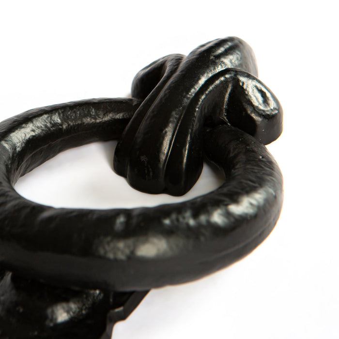 140mm Black Fleur De Lis Door Knocker