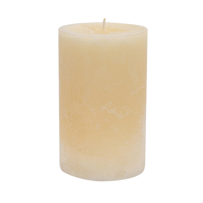 14.5cm Vanilla Round Pillar Candle