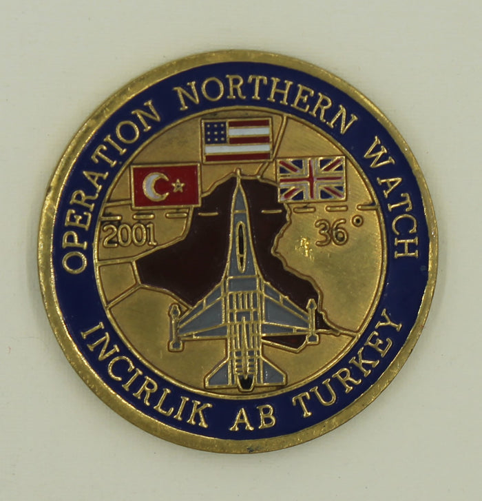 14th Expeditionary Fighter Sq Samurai Op Northern Watch Air Force Challenge Coin