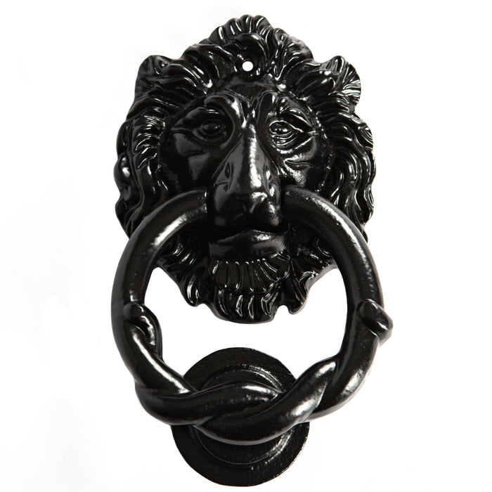 150mm Black Lion Head Door Knocker