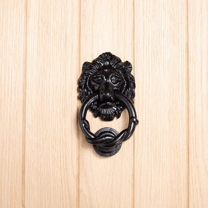150mm Black Lion Head Door Knocker