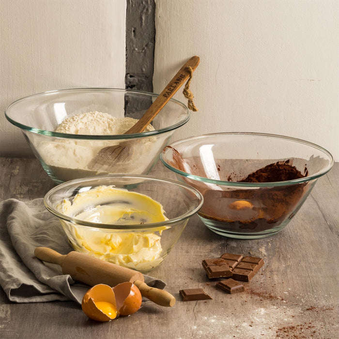 1.5L Clear Mr Chef Glass Nesting Mixing Bowl