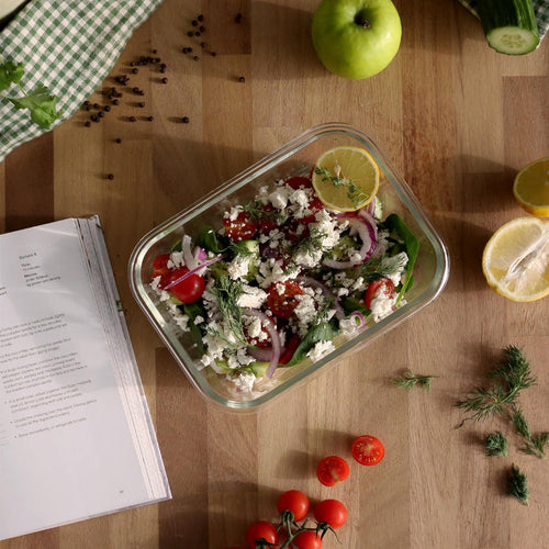 1.5L Glass Food Storage Container with Lid