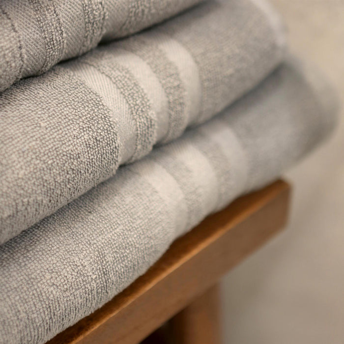 160cm x 90cm Grey Cotton Super Bath Sheet