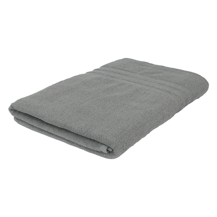 160cm x 90cm Grey Cotton Super Bath Sheet