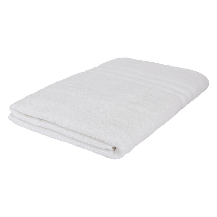 160cm x 90cm White Cotton Super Bath Sheet