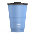 16oz PIRANI INSULATED TUMBLER, AZURE BLUE
