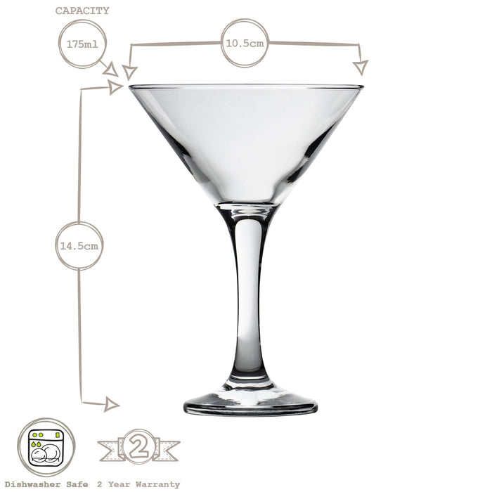 175ml Misket Martini Glasses - Pack of Six