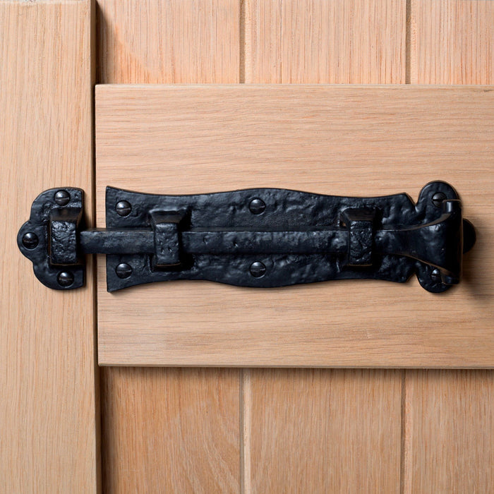 185mm Black Straight Antique Fish Tail Surface Bolt