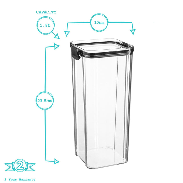 1.8L Airtight Plastic Food Storage Container