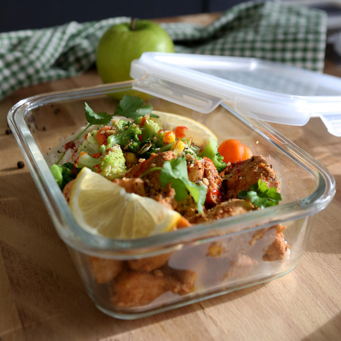 1L Glass Food Storage Container with Lid
