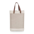 2 BOTTLE WINE BAG, BEIGE