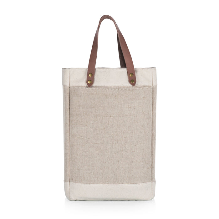 2 BOTTLE WINE BAG, BEIGE