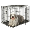 2 Door Metal Dog Crate with Removable Tray - Large