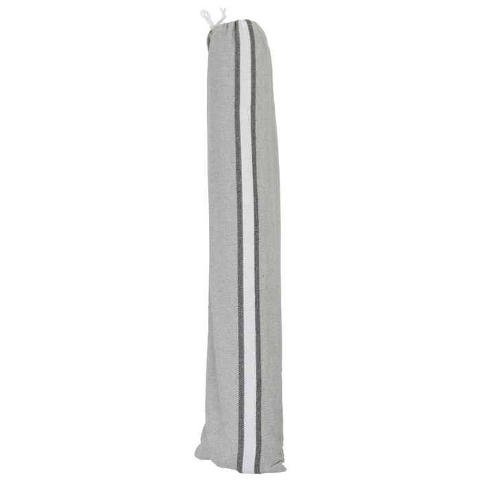 200cm x 80cm Deluxe Grey Striped Cotton Garden Hammock