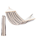 200cm x 80cm Deluxe Navy Striped Cotton Garden Hammock