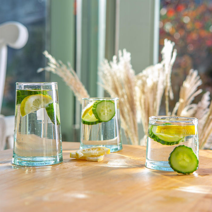200ml Merzouga Recycled Tumbler Glasses - Pack of Six
