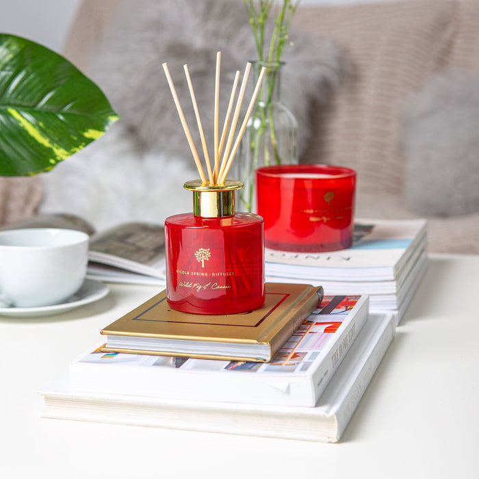 200ml Wild Fig & Cassis Glass Reed Diffuser