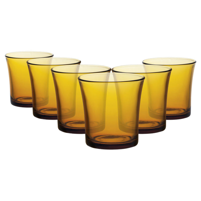 210ml Amber Lys Tumbler Glasses - Pack of Six