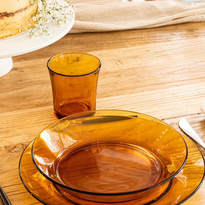 210ml Amber Lys Tumbler Glasses - Pack of Six