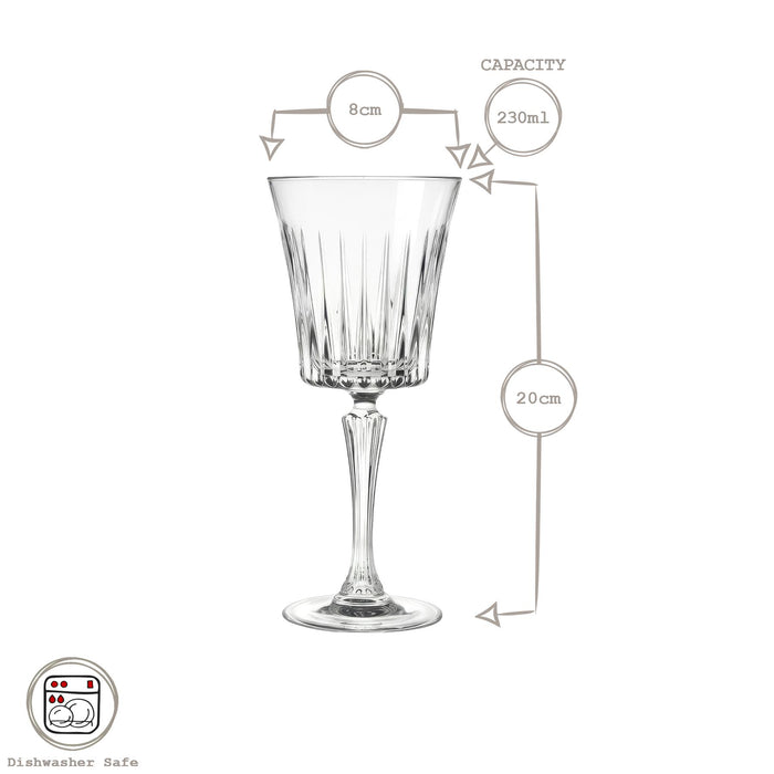 230ml Timeless Crystal White Wine Glasses - Pack of Six