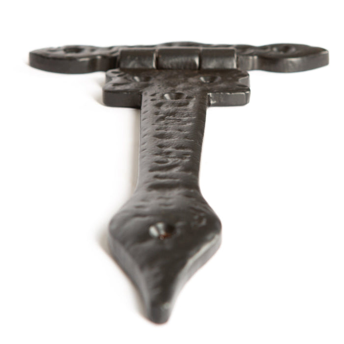 230mm Black Ornate T-Hinge