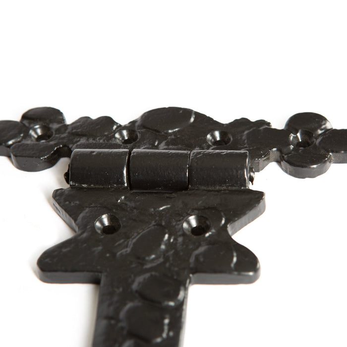 230mm Black Ornate T-Hinge