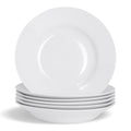 Argon Tableware 6 Classic Rimmed China Soup Bowls - 230mm
