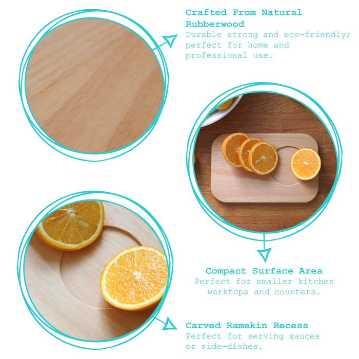 23cm x 15cm Wooden Chopping Board