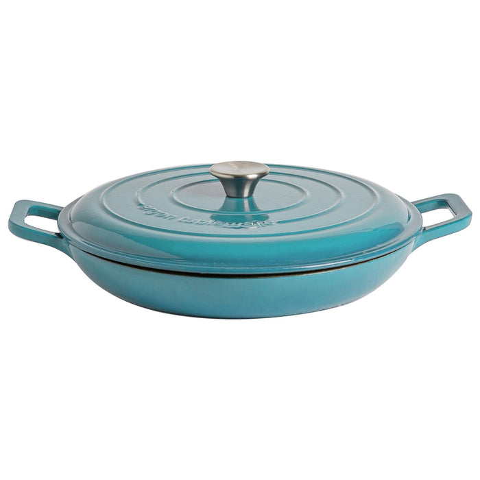 2.3L Cast Iron Shallow Casserole Dish
