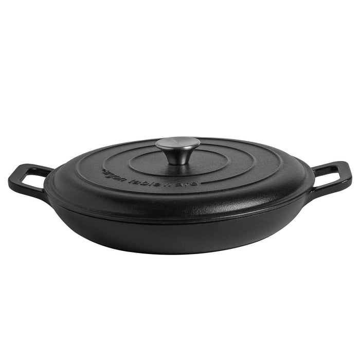 2.3L Cast Iron Shallow Casserole Dish