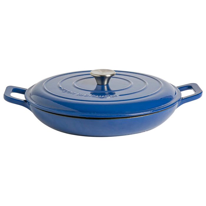 2.3L Cast Iron Shallow Casserole Dish