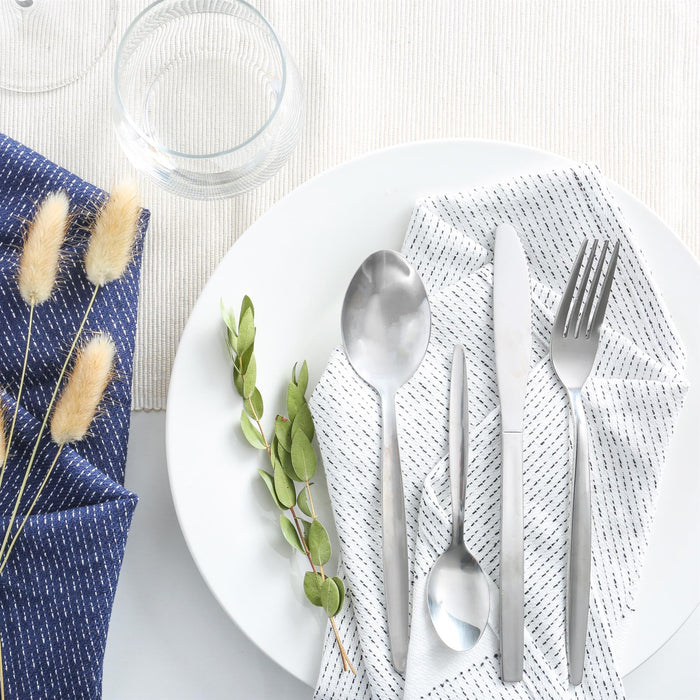 24pc Economy Stainless Steel Cutlery Set - Pack of 6