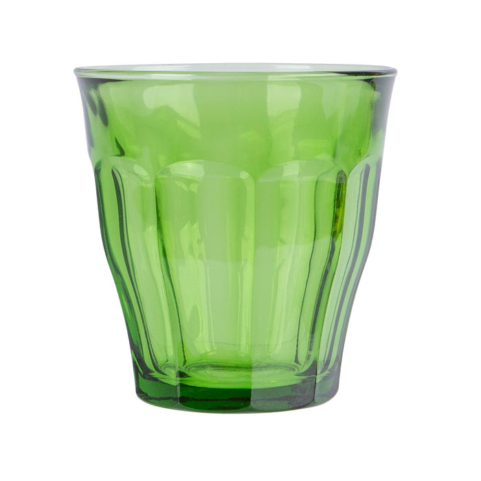 250ml Green Picardie Water Glasses - Pack of Six